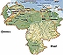 Die Karte von Venezuela